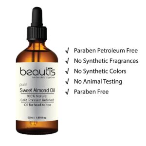Sweet Almond 50ml N2-01 100% Pure Sweet Almond Oil