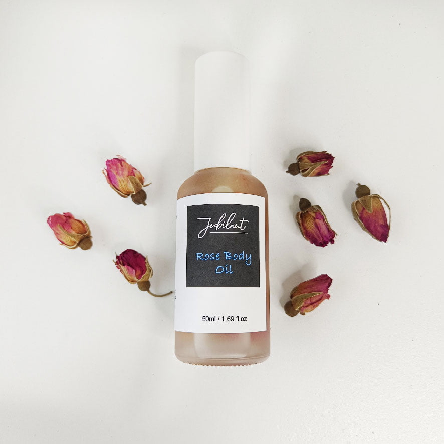 Rose body massage oil